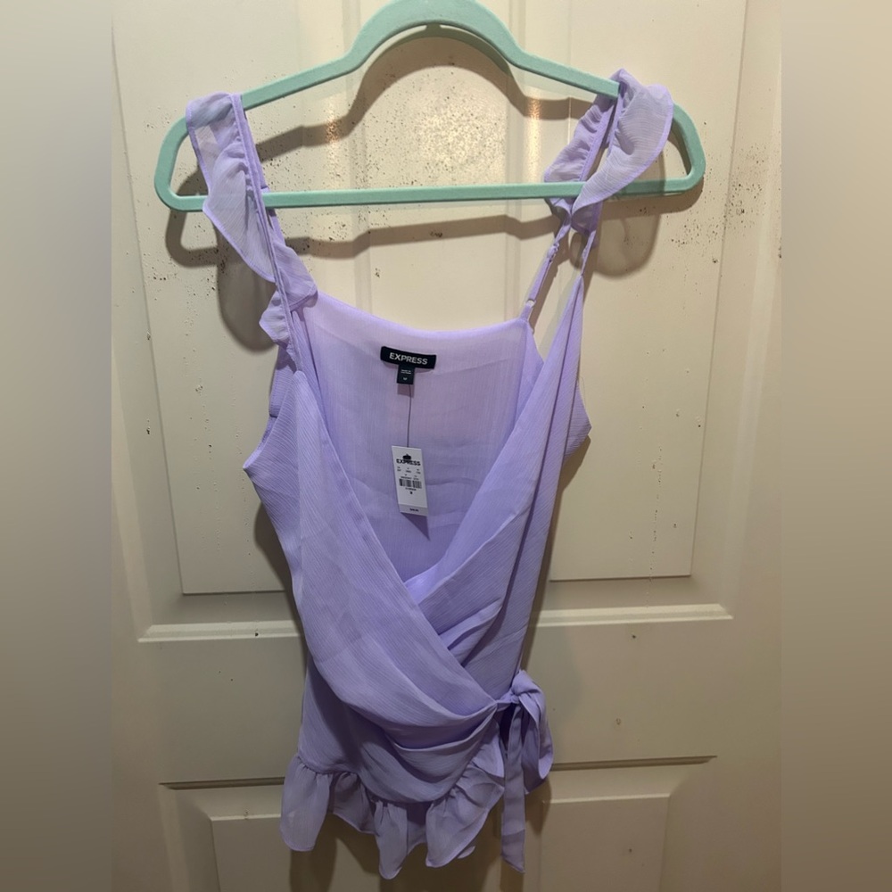 Wrap sleeveless top
